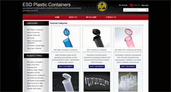 Desktop Screenshot of esdplasticcontainers.com